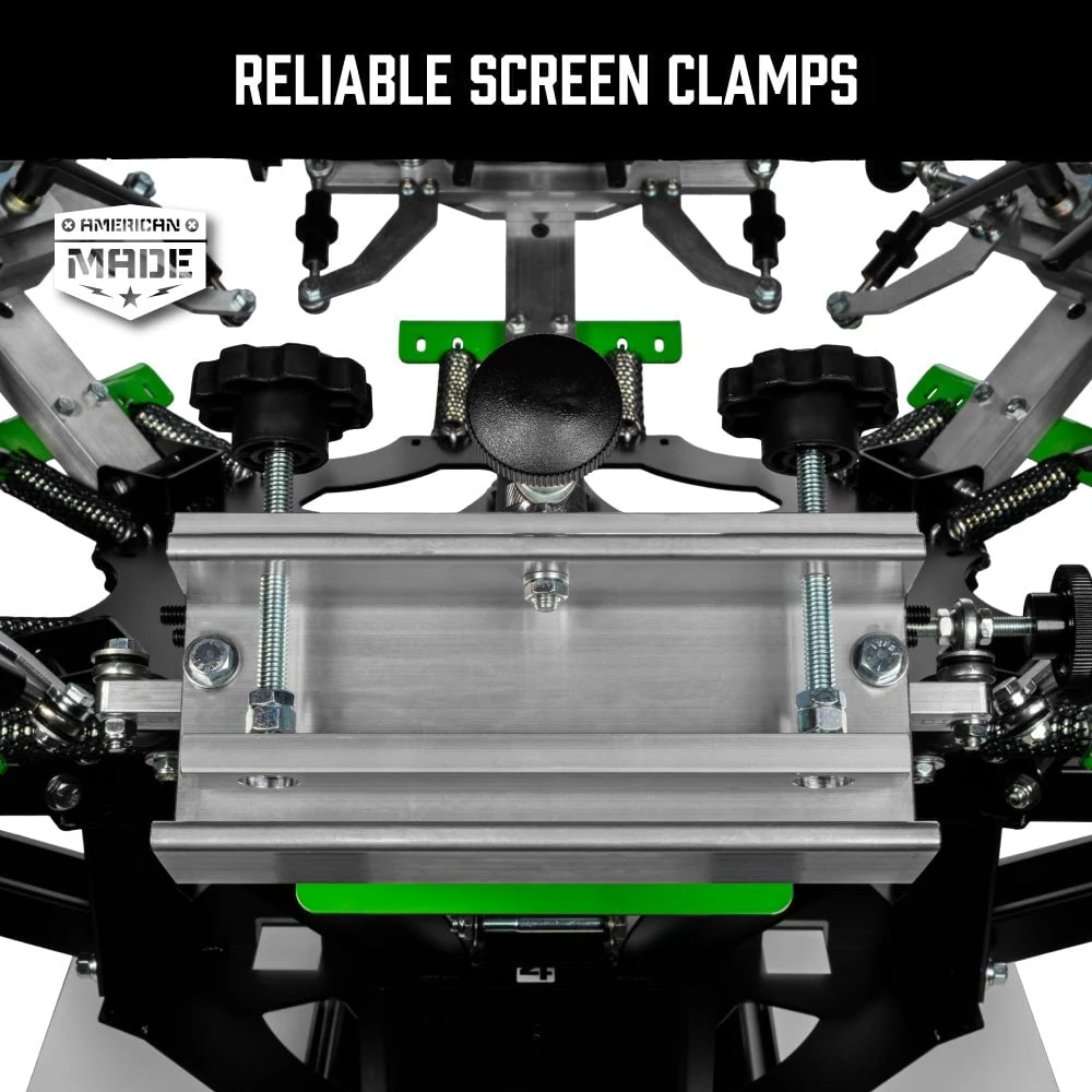 Riley Hopkins 250+ 4 Color 2 Station Screen Printing Press with XYZ Micro Registration 16